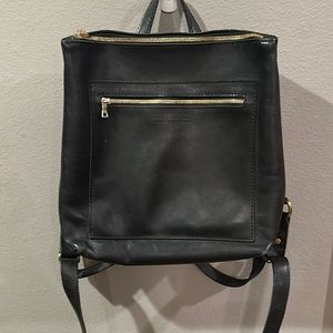 Portland Leather Black backpack